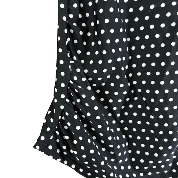 Medina Polka Dot Underwire Adjustable Strap Tankini Top - Picture 3 of 8